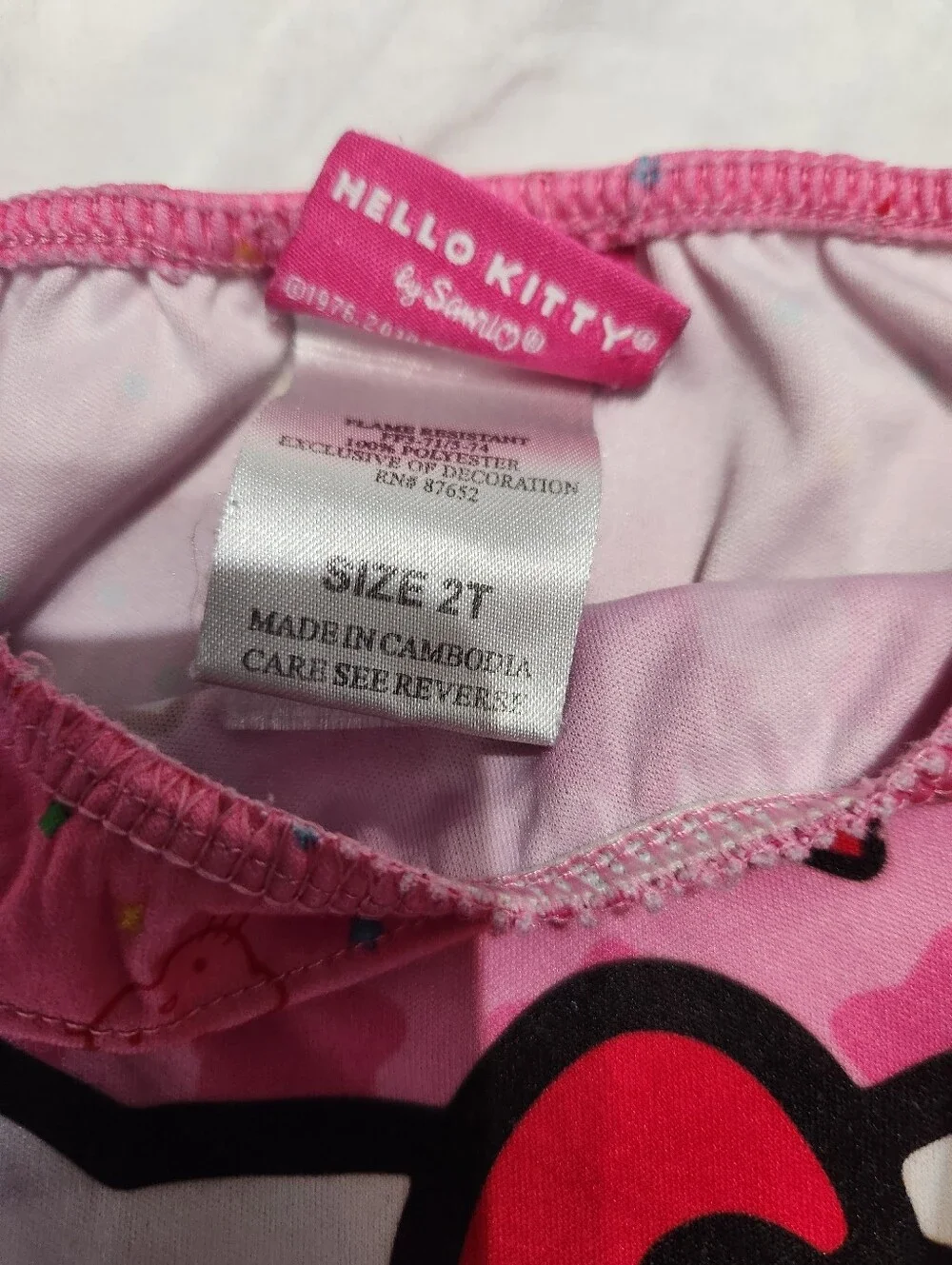 Hello Kitty Girls Ruffle Hem Nightgown Pj